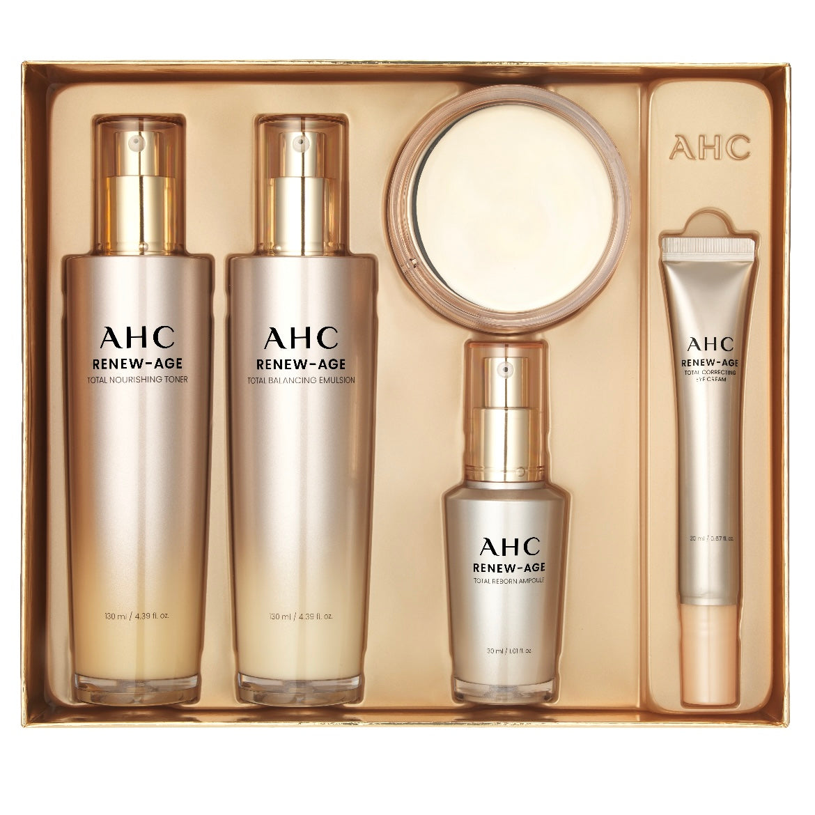 ahc - renewage skincare set