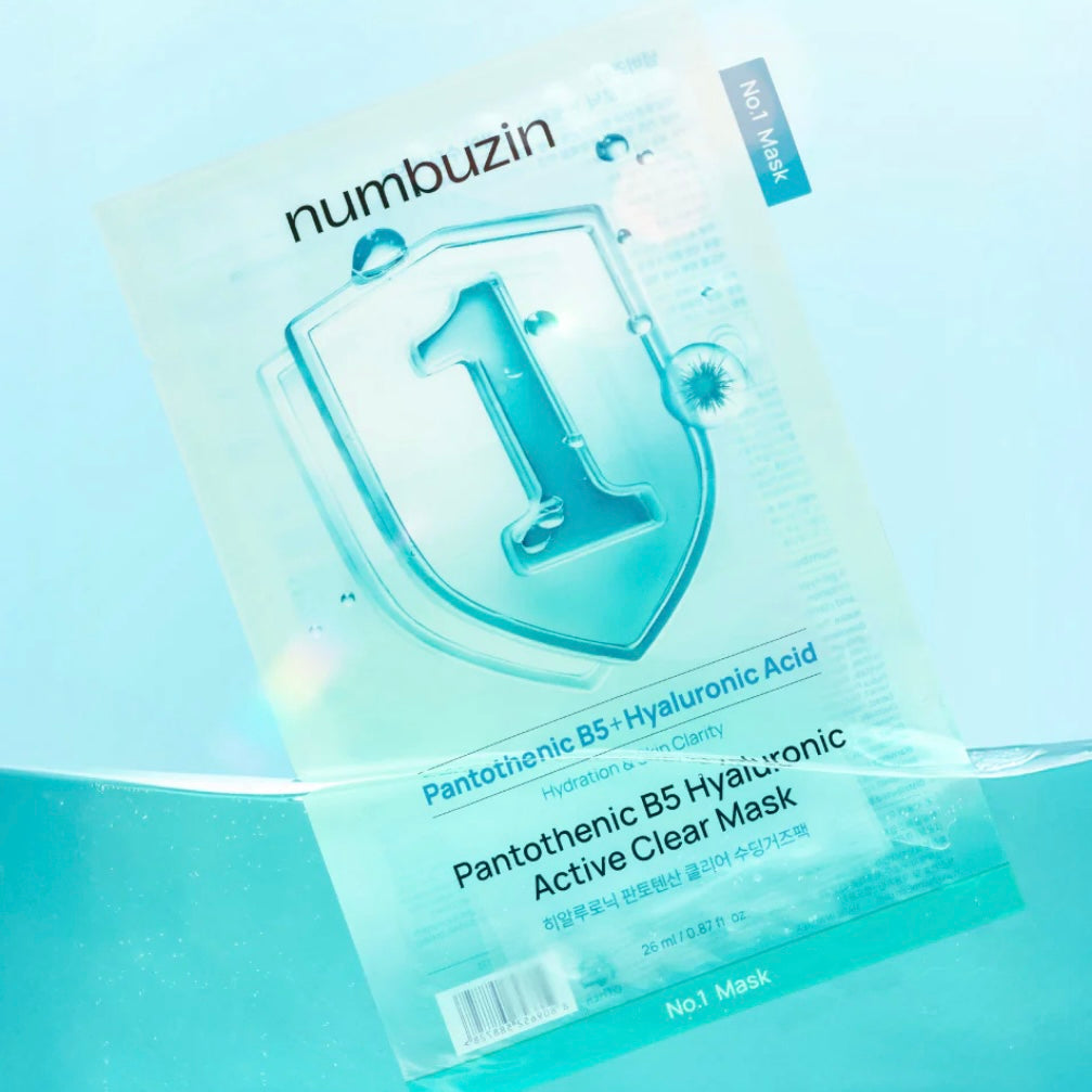 Numbuzin - No.1 Pantothenic B5 Hyaluronic Active Clear Mask (5 Sheets)