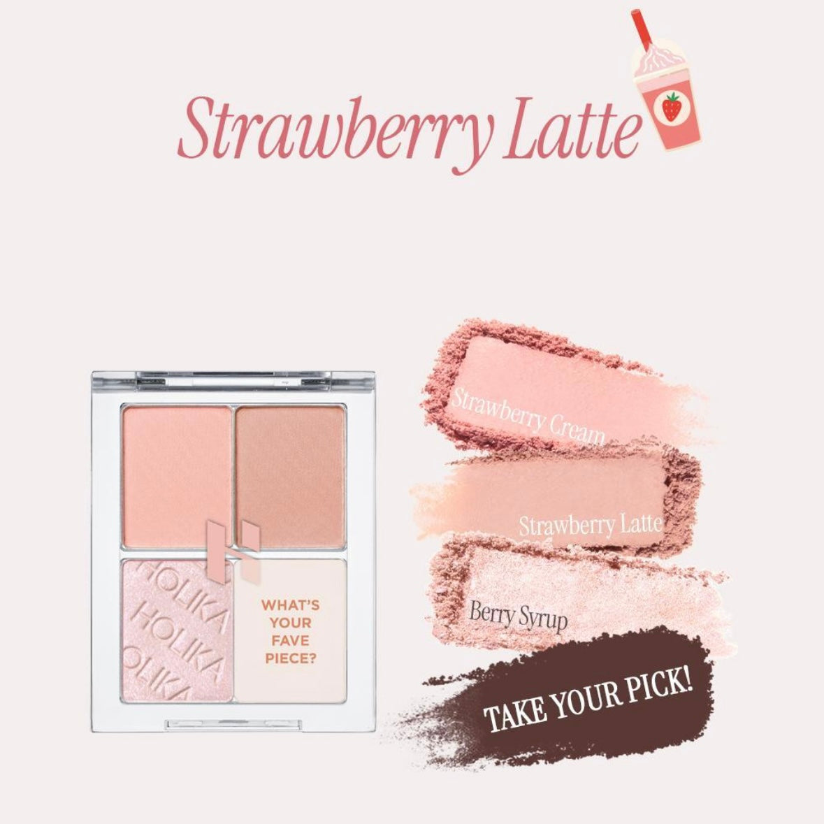 holika holika - my fav piece eyeshadow case and 4 colors