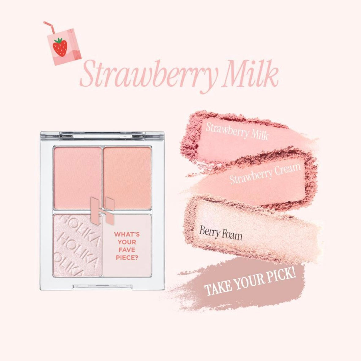 holika holika - my fav piece eyeshadow case and 4 colors