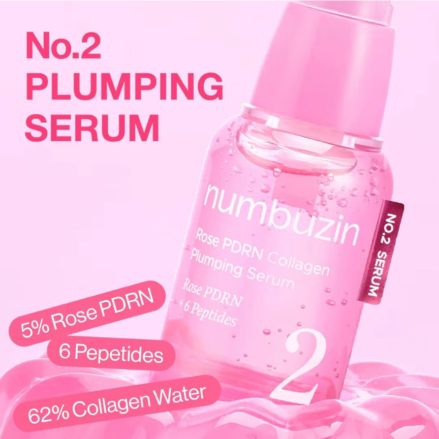 Numbuzin - No.2 Rose PDRN Collagen Plumping Serum
